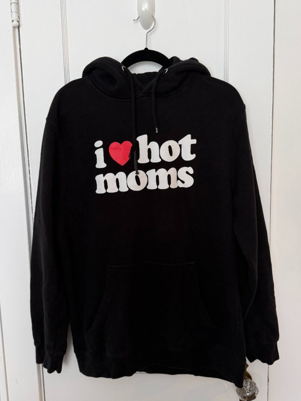 Danny Duncan I <3 Hot Moms Black Hoodie Size Large